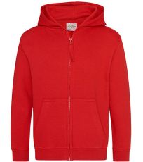 Dětská mikina na zip JH050J Just Hoods Fire Red