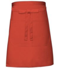 Pekařská zástěra s kapsou X964T Link Kitchen Wear Terracotta -ca. Pantone 4840