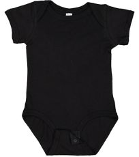 Kojenecké body s krátkým rukávem 4424EU Rabbit Skins Black