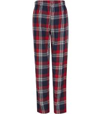 Dámské flanelové pyžamo SK074 SF Red-Navy Check