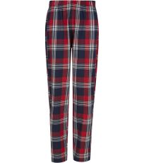 Dámské flanelové pyžamo SK074 SF Red-Navy Check