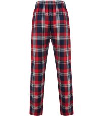 Pánské flanelové pyžamo SF074 SF Red-Navy Check