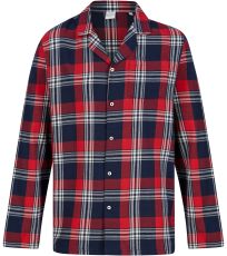 Pánské flanelové pyžamo SF074 SF Red-Navy Check