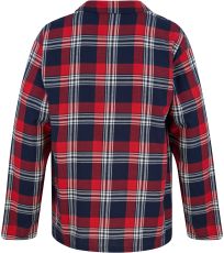 Pánské flanelové pyžamo SF074 SF Red-Navy Check