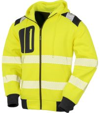 Unisex recyklovaná bezpečnostní mikina R503X Result Fluorescent Yellow