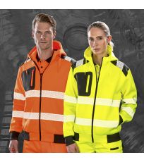 Unisex recyklovaná bezpečnostní mikina R503X Result Fluorescent Yellow