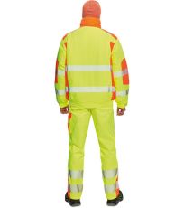 Pánská zateplená HI-VIS bunda TRILA Cerva žlutá/oranžová