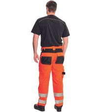 Pánské pracovní HI-VIS kalhoty KNOXFIELD Knoxfield červená