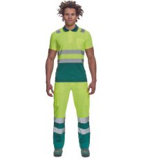 Pánská HI-VIS polokošile CADIZ Cerva žlutá/zelená