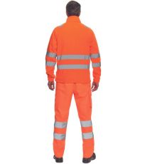 Pánská HI-VIS fleecová bunda ALMERIA Cerva oranžová