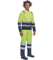 Pánská HI-VIS pracovní bunda VALENCIA Cerva žlutá/navy