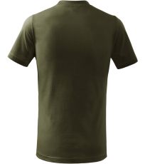 Dětské triko Basic Malfini military