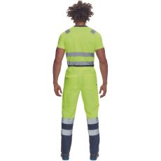 Pánské HI-VIS pracovní kalhoty BURGOS Cerva žlutá/navy