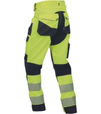 Pánské pracovní kalhoty HI-VIS SHELDON HV Cerva žlutá