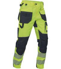 Pánské pracovní kalhoty HI-VIS SHELDON HV Cerva žlutá