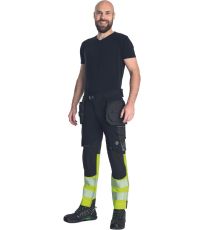 Pánské kalhoty HI-VIS NEURUM NORDICS HV DW Cerva černá/žlutá