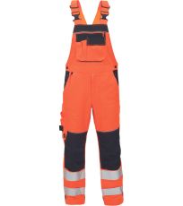 Pánské HI-VIS kalhoty s laclem KNOXFIELD HVPS FL Cerva oranžová