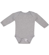 Kojenecké body s dlouhým rukávem 4411EU Rabbit Skins Heather Grey