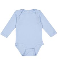 Kojenecké body s dlouhým rukávem 4411EU Rabbit Skins Light Blue