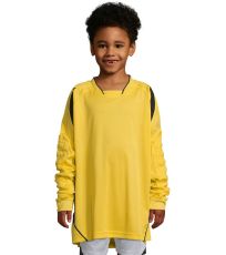 Dětské funkční triko dlouhý rukáv AZTECA KIDS SOĽS Lemon / Black