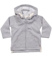 Dětská mikina s kapucí BZ32 Babybugz Heather Grey Melange