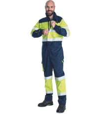 Multinormní kombinéza HI-VIS STROKE FR HV Cerva žlutá/navy