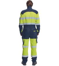 Multinormní kombinéza HI-VIS PICK PM HV Cerva žlutá/navy