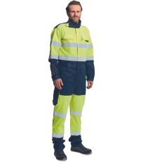 Multinormní kombinéza HI-VIS PICK PM HV Cerva žlutá/navy