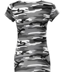 Dámské triko Camo pure Malfini camouflage gray