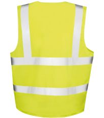 Unisex bezpečnostní reflexní vesta Zip I.D. Result Fluorescent Yellow