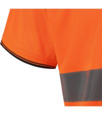 Reflexní dvoubarevné polo HVJ220 YOKO Fluorescent Orange