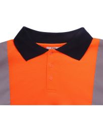 Reflexní polo triko HVJ310 YOKO Fluorescent Orange