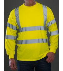 Hi-Vis tričko s dlouhým rukávem HVJ420 YOKO Hi-Vis Yellow