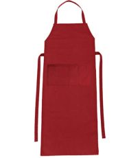 Dlouhá pracovní zástěra s laclem Verona CG Workwear Regency Red